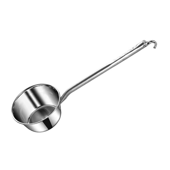 Fiocias Stainless Steel Water Ladle Dipper Easy to Clean Spoon Oil Spoon for Kitchen Use XL
