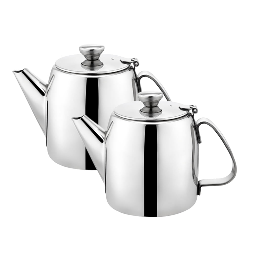 Fiocias Stainless Steel Water Pitcher With Lid and Spout 2 Pack,550ml Great for Homemade