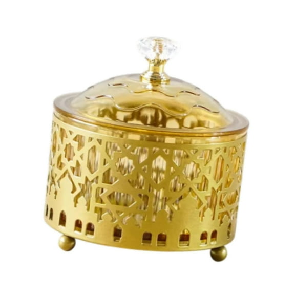 Fiocias Sugar Bowl Decorative European Canister Ornament Condiment Pot Seasoning Box for Gold