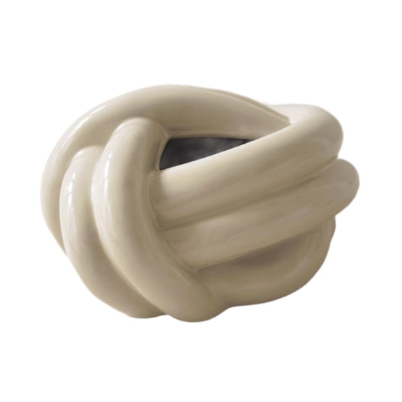 Fiocias Tissue Box Cover Ceramic Convenient Home Decor Facial Paper Holder Tissue Holder Cream Color