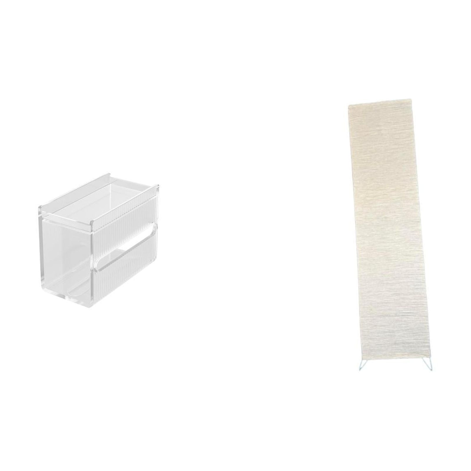 Fiocias Tissue Case Wall Mounted Toilet Paper Storage Box Floor Lamp Shade Minimalist Lampshade Light Cover Acrylic Paper Creative Design Suitable for Bedroom