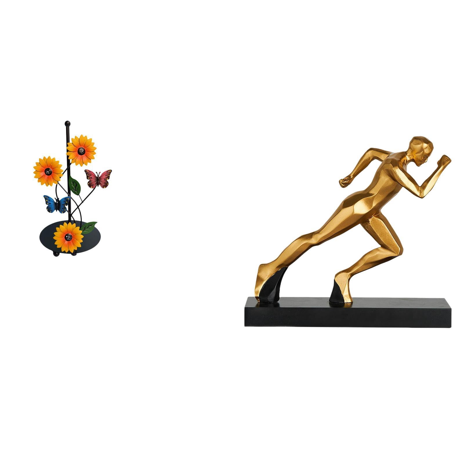 Fiocias Toilet Paper Holder Paper Towel Holder Countertop Runner Statue Abstract Art Sculpture Figurine Iron Resin Material Suitable for Living Room Bedroom O