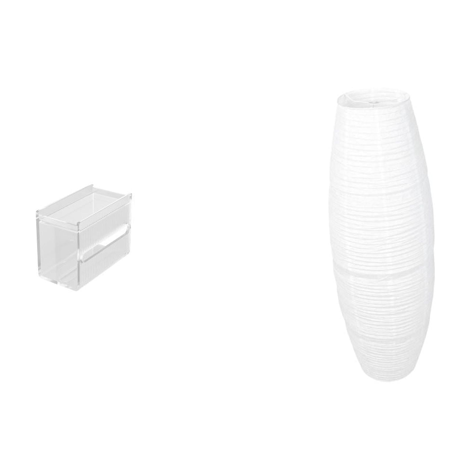 Fiocias Toilet Paper Storage Box Tissue Case Floor Lamp Cover Rice Paper Lamp Shade Acrylic Material Suitable for Living Room Bedroom Kitchen Public Gi
