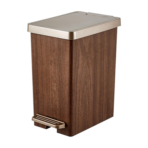 Fiocias Trash Can Creative with Foot Pedal Large Capacity Garbage Recycling Bin for Park L