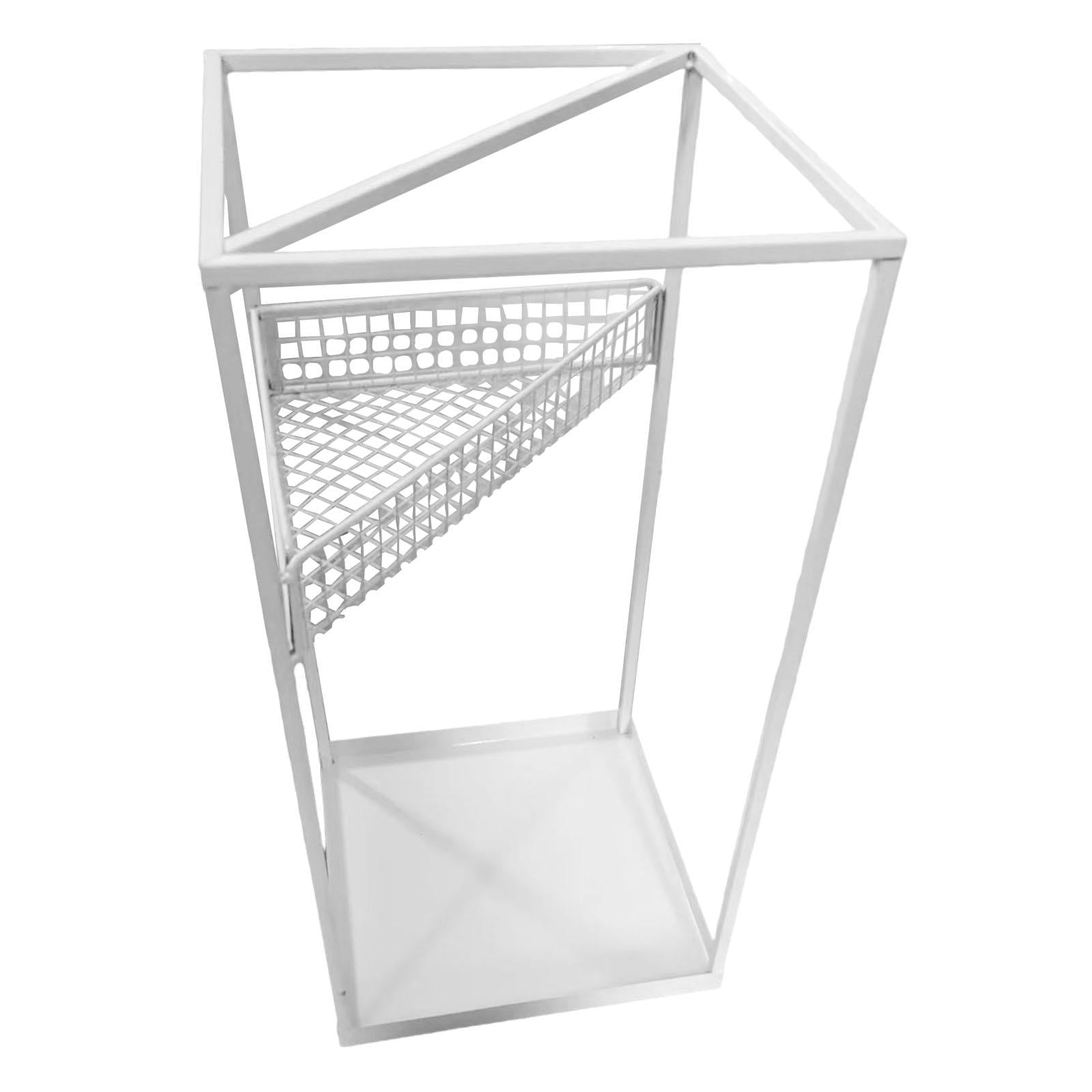 Fiocias Umbrella Stand Barrel Large Capacity Modern Organizer Decor Umbrella Holder Rack White