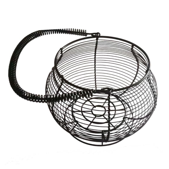 Fiocias Wire Egg Basket for Gathering Fresh Eggs Container Countertop Holder with Handle