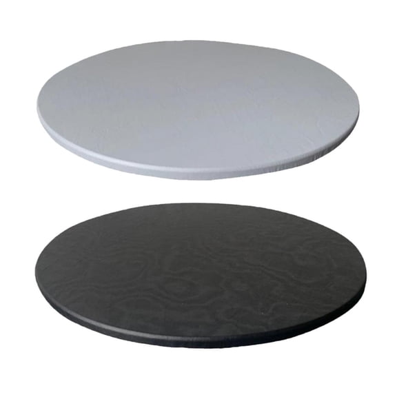 Fiocias oshhni 2x Round Polyester Table Cloth Cover Party Decor Fitted Tablecloth .
