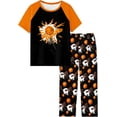 thumbnail image 1 of Fiodrimy Boys Pajamas Little Big Boys Short Sleeves and Pants Pajamas 2-Piece Pjs Set Kids Sleepwear Size 8-14, 1 of 6