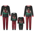 thumbnail image 1 of Fiomva Christmas Family Matching Pajamas Long Sleeve Pj Set Festival Party Sleepwear with Button S-XXL, 1 of 9