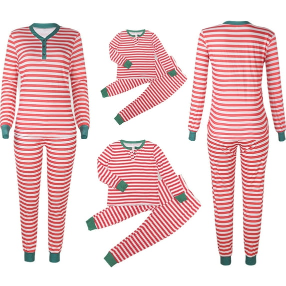 Fiomva Christmas Pajamas Set Matching Christmas Pjs Set Holiday Pajamas for Women Reindeer Sleepwear Nightgown