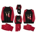 thumbnail image 1 of Fiomva Christmas Pajamas for Family, Deer Plaid Family Christmas PJS Matching Set Holiday Sleepwear for Adult Kids Baby, 1 of 10