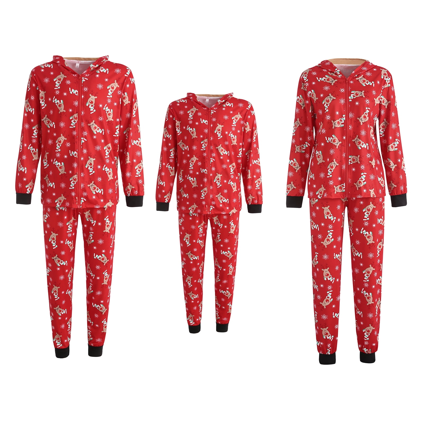 Fiomva Christmas Pajamas for Family Pjs Matching Set Long Sleeve T ...