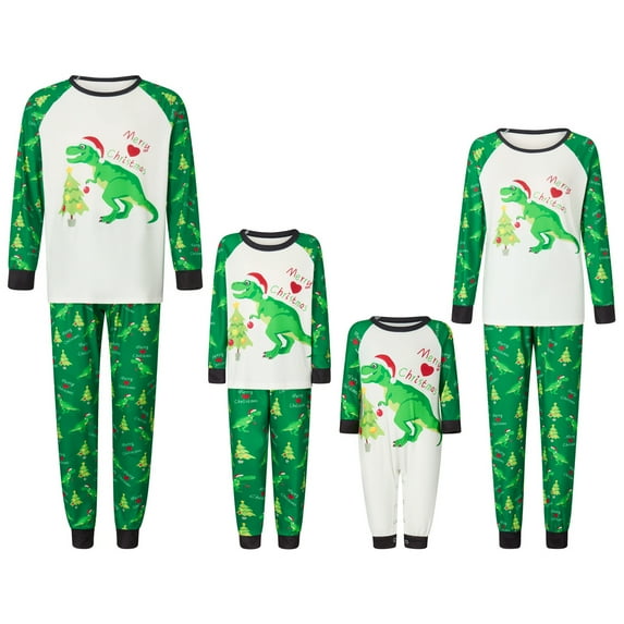 Fiomva Christmas Santa Hat Pattern Family Matching Pajamas,2-piece,Unisex,Sizes Baby-Kids-Adult