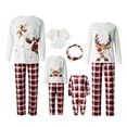 thumbnail image 1 of Fiomva Family Matching Christmas Pajamas Set Cotton Xmas Deer Holiday Pajamas Sleepwear Dad Mom Kids PJs, 1 of 10
