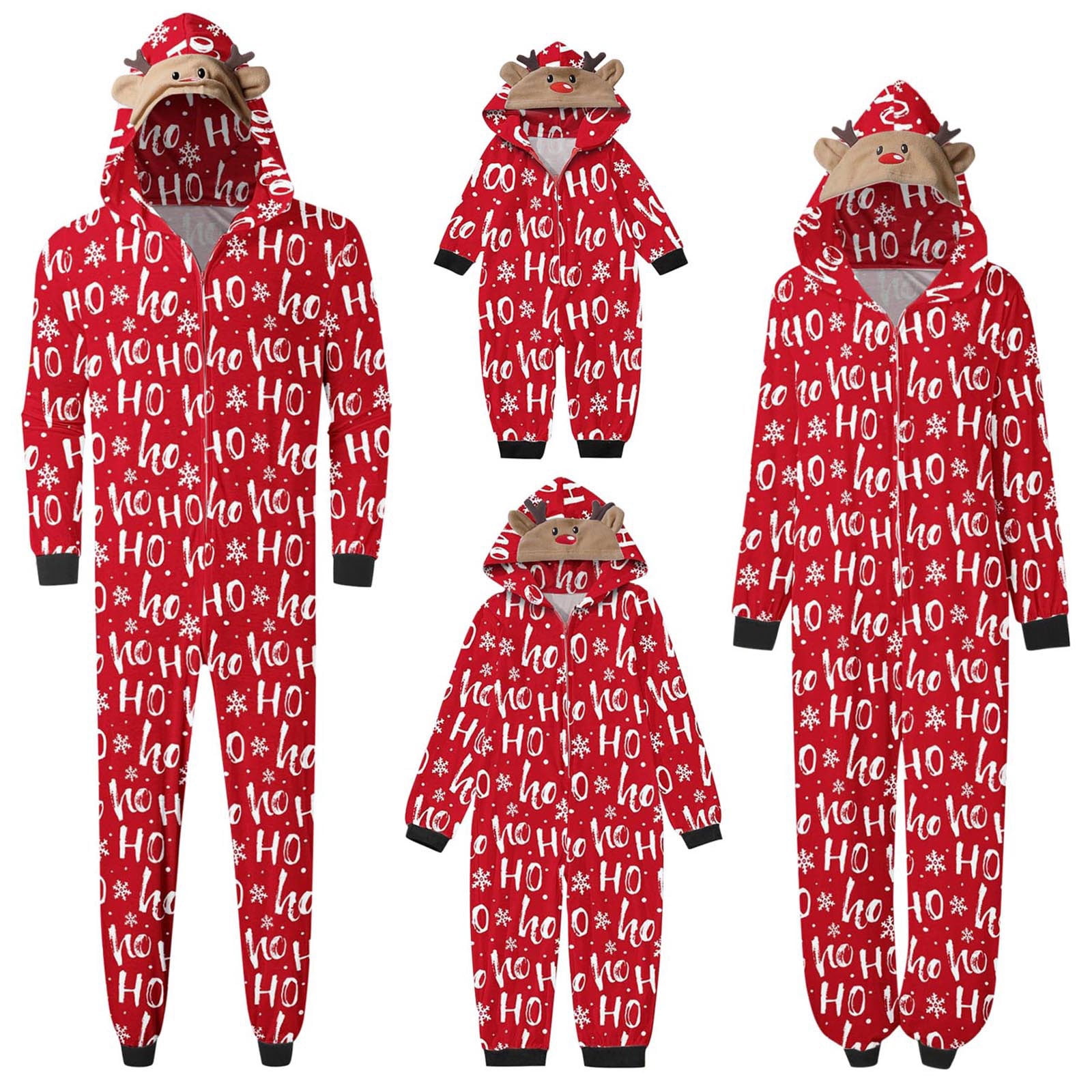 Fiomva Family Matching Christmas Pajamas Set Outfits Long Sleeve Elk ...