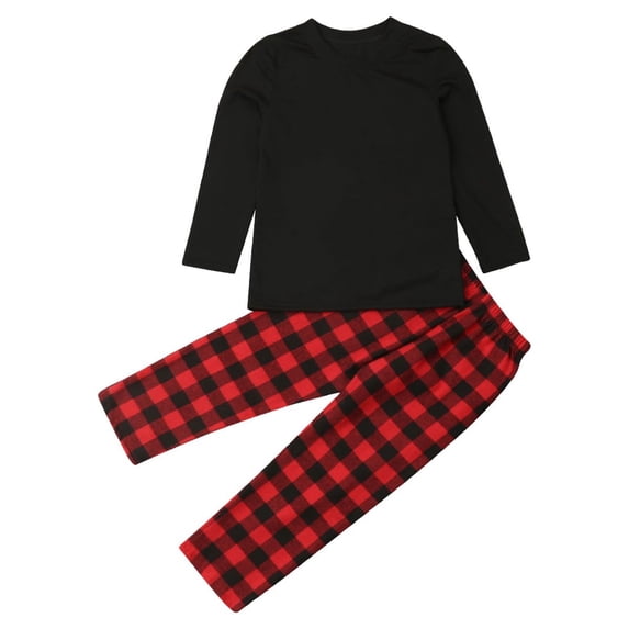Fiomva Family Matching Merry Christmas Pajamas Set Holiday Santa Tree Sleepwear Xmas PJS Set for Couples and Kids