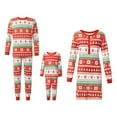 thumbnail image 1 of Fiomva Family Matching Pajamas Christmas Pjs Holiday Nightwear Sleepwear Sets Long Sleeve Pjs Santa Claus Xmas Pjs Set, 1 of 10