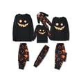 thumbnail image 1 of Fiomva Halloween Family Matching Pajamas Pumpkin Skeleton Print Long SleeveTops and Pants Sleepwear Loungewear, 1 of 10