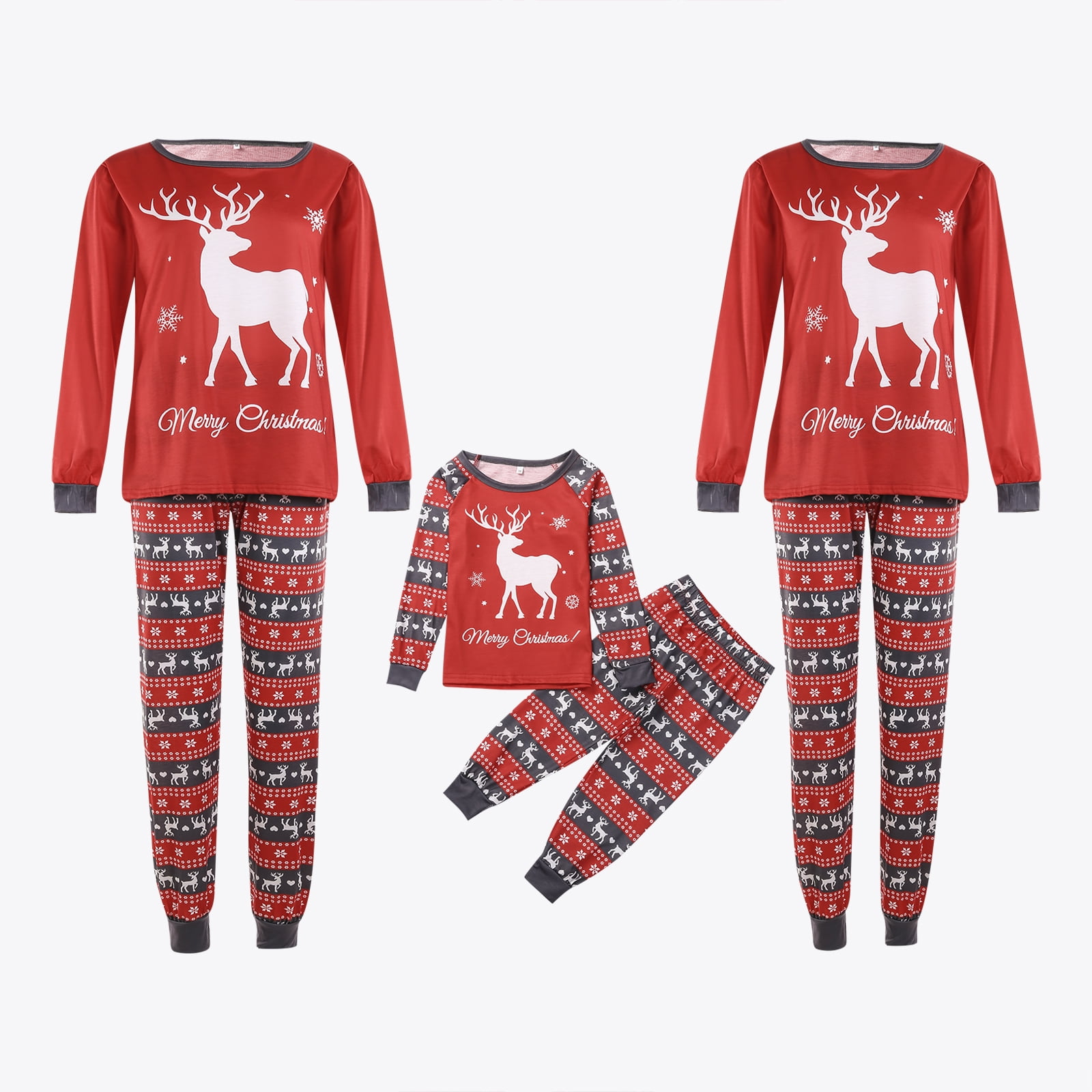 Fiomva Matching Christmas Pjs For Family,Elf Pajamas Christma Sets,Xmas