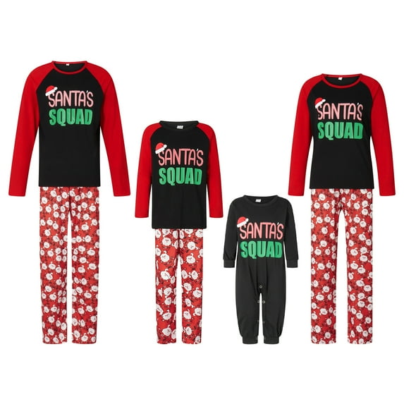 Fiomva Matching Christmas Pjs for Family Christmas Pjs for Family Matching Family Christmas Pajamas Xmas Jammies Sleepwear