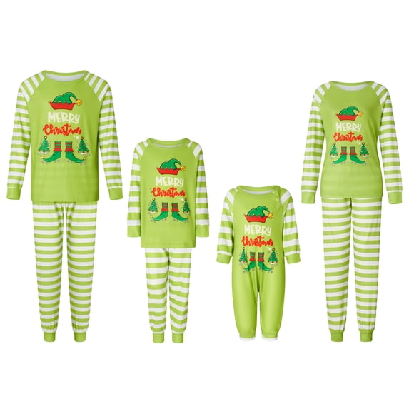 Fiomva Matching Christmas Pjs for Family Christmas Pjs for Family Matching Family Christmas Pajamas Xmas Jammies Sleepwear