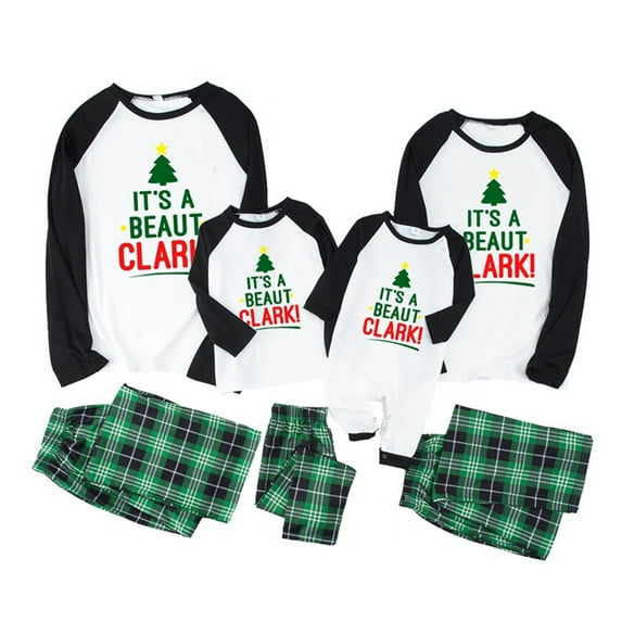 Fiomva Matching Family Christmas Pajamas Set Women Men Holiday Sleepwear Soft Nightwear Xmas Pjs Clothes Kid