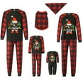 thumbnail image 1 of Fiomva Merry Christmas Family Matching Pajamas Sets Plaid Deer Print Holiday Xmas Pjs Sleepwear For Family, 1 of 8