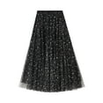 thumbnail image 1 of Fiomva Women Sequin Glitter Layered Tulle Maxi Skirt A-Line Dres, 1 of 7