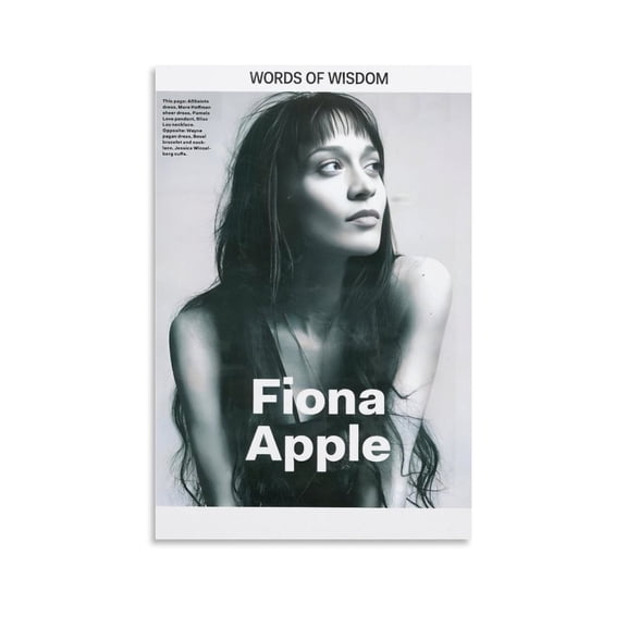 Fiona Apple Poster (25) Wall Art Picture Painting Poster Canvas Print Posters Artworks Bedroom Living Room Decor 12x18inch(30x45cm)