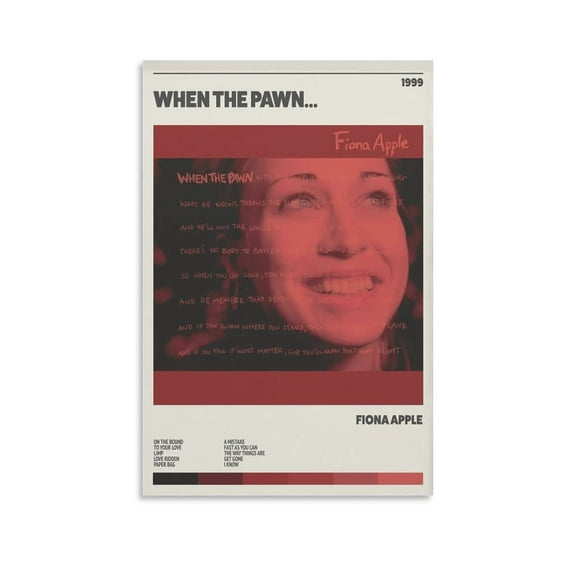 Fiona Apple - When The Pawn... Canvas Poster Wall Decorative Art Painting Living Room Bedroom Decoration Gift