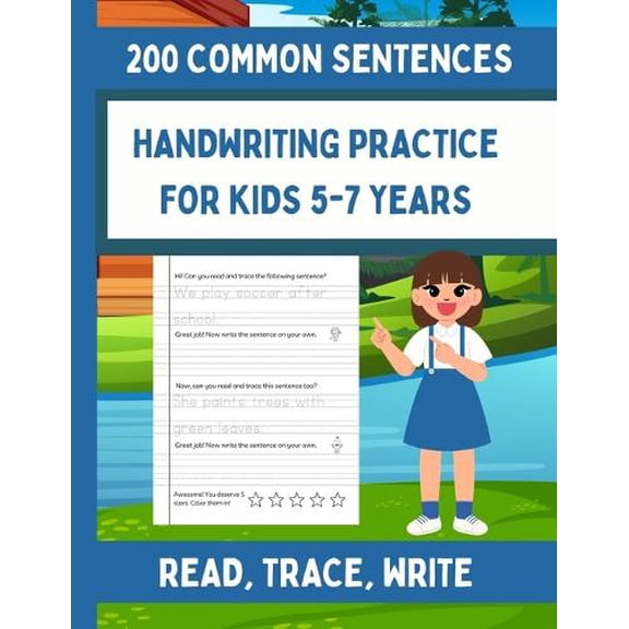 Fiona Hartleigh Handwriting Practice For Kids 5-7, 200 Simple Sentences (Paperback)