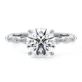 Fiona Jewel Brilliant 2.1 Ct Round Cut Lab Created Simulated Diamond