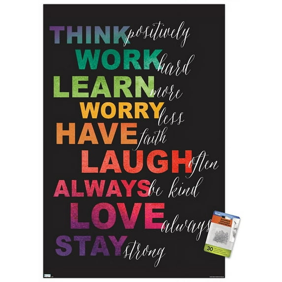 Fiona Stokes-Gilbert - Inspirations II Wall Poster with Push Pins, 22.375" x 34"