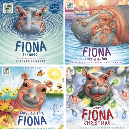 Fiona The Hippo Collection : You've Got this, FIona; Fiona Love At The Zoo; A Very Fiona Christmas by Richard Cowdrey (Hardcover Collection )
