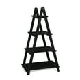 thumbnail image 1 of Fionafurn Black 4-Tier 40'' Ladder Shelf Bookshelf, 1 of 11