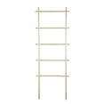 thumbnail image 1 of Fionafurn 64in(H) Blanket Ladder, Modern Wood Rack Farmhouse Ladder Shelf for Blankets,5-Tier Natural, 1 of 8