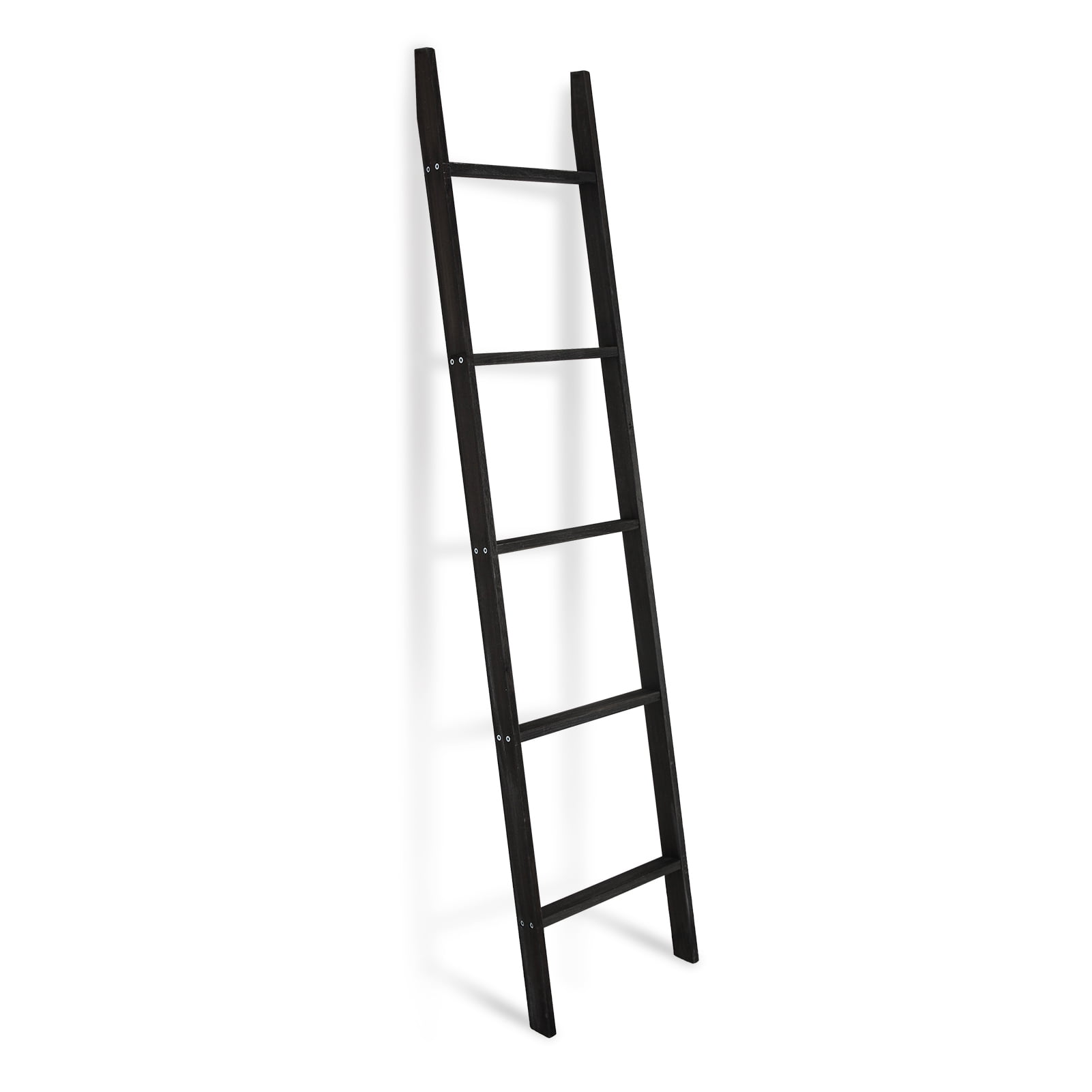 Fionafurn 65in(H) Blanket Ladder, Modern Wood Rack Farmhouse Ladder ...