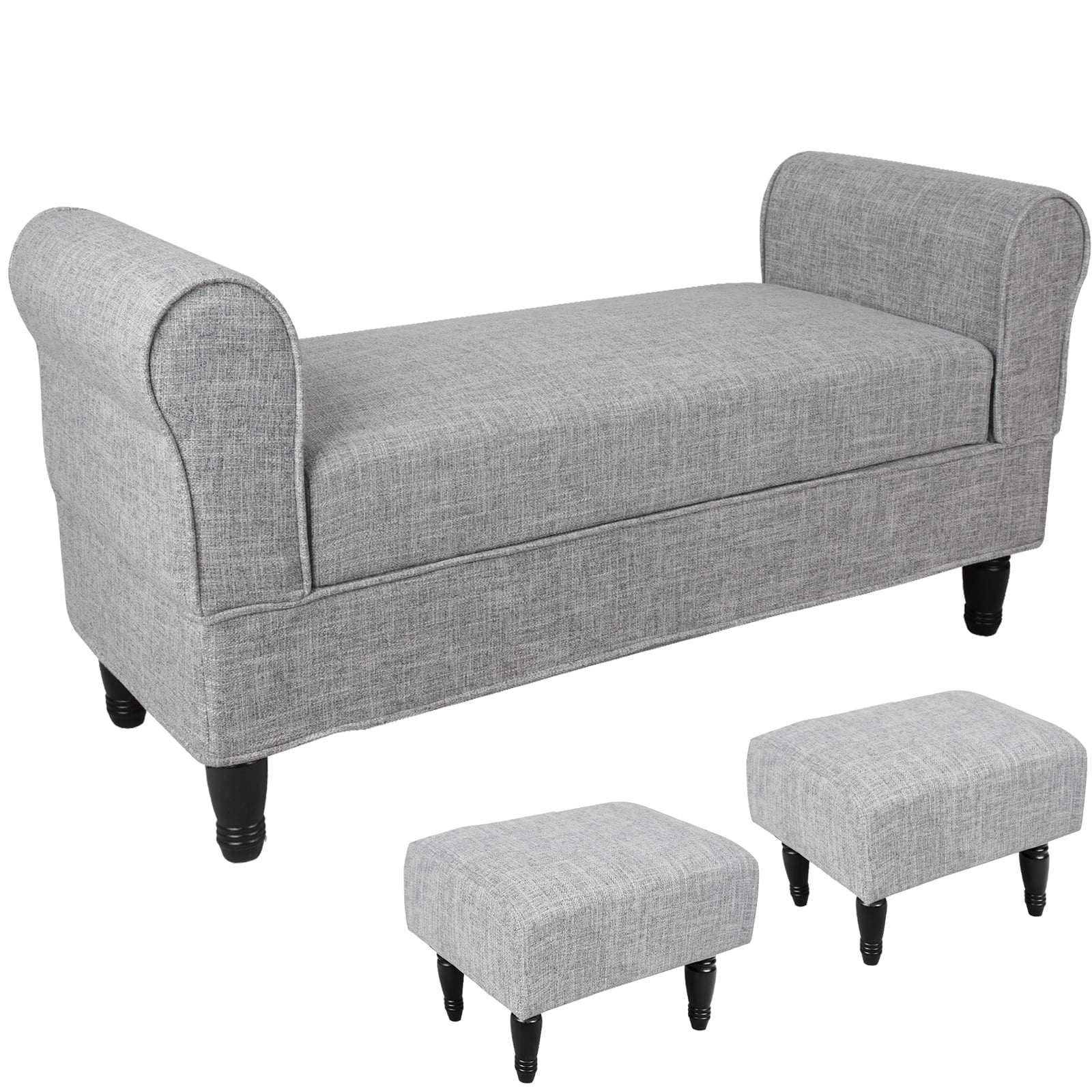 Fionafurn Bedside Extra Large Contemporary Rolled Arm Linen Storage