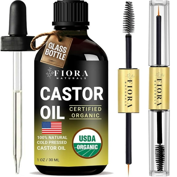 Organic Cold Pressed Castor Oil - 1 fl oz