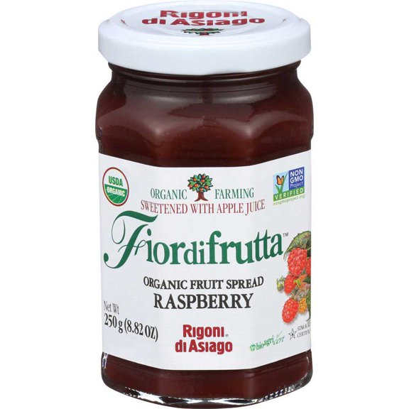 Fiordifrutta Organic Raspberry Fruit Spread, 8.82 Ounce -- 6 per Case.