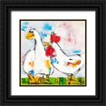 thumbnail image 1 of Fiore, Art 15x15 Black Ornate Wood Framed with Double Matting Museum Art Print Titled - Are you new here, 1 of 4