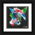 thumbnail image 1 of Fiore, Art 15x15 Black Ornate Wood Framed with Double Matting Museum Art Print Titled - Cool animal II, 1 of 4