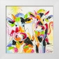 thumbnail image 1 of Fiore, Art 20x20 White Modern Wood Framed Museum Art Print Titled - Cows sing, 1 of 4