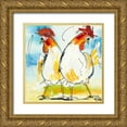 thumbnail image 1 of Fiore, Art 26x26 Gold Ornate Wood Framed with Double Matting Museum Art Print Titled - Tokkie I, 1 of 4
