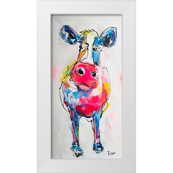 Fiore, Art 9x14 White Modern Wood Framed Museum Art Print Titled - I dont know I