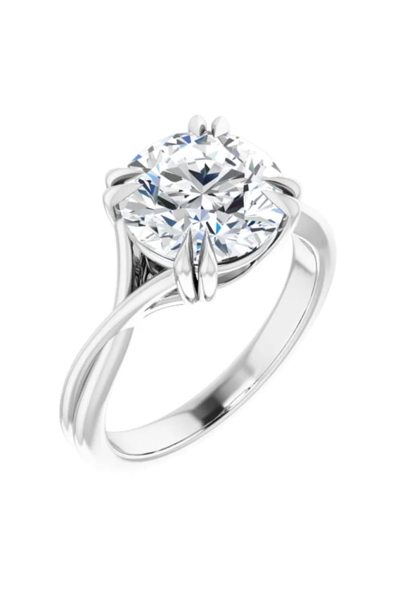 Fiorella 3 Carat Lab Diamond Engagement Ring Solitaire Round Brilliant