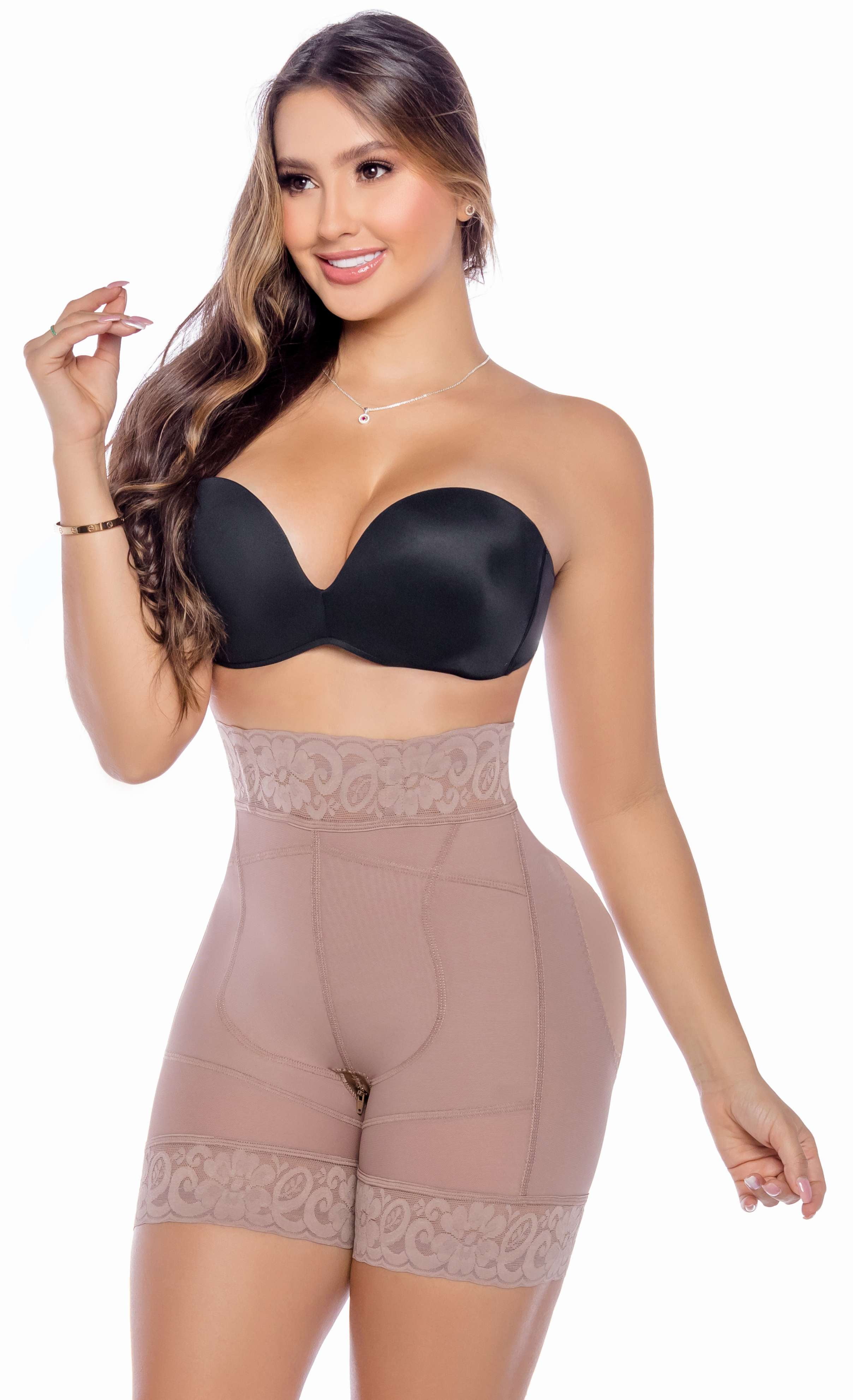 Fiorella Shapewear Powernet Butt Lifter Enhancer High Waist Shorts Women Girdle Fajas Levanta Cola Moldeadoras Colombianas Cocoa 641C Walmart