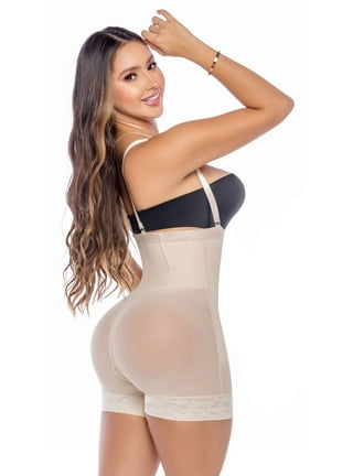 MARIAE 9337 Fajas Colombianas Reductoras y Moldeadoras Levanta Cola FUPA  Control Strapless Shapewear Bodysuit Girdle for Women Tummy Control Black  XXL at  Women's Clothing store