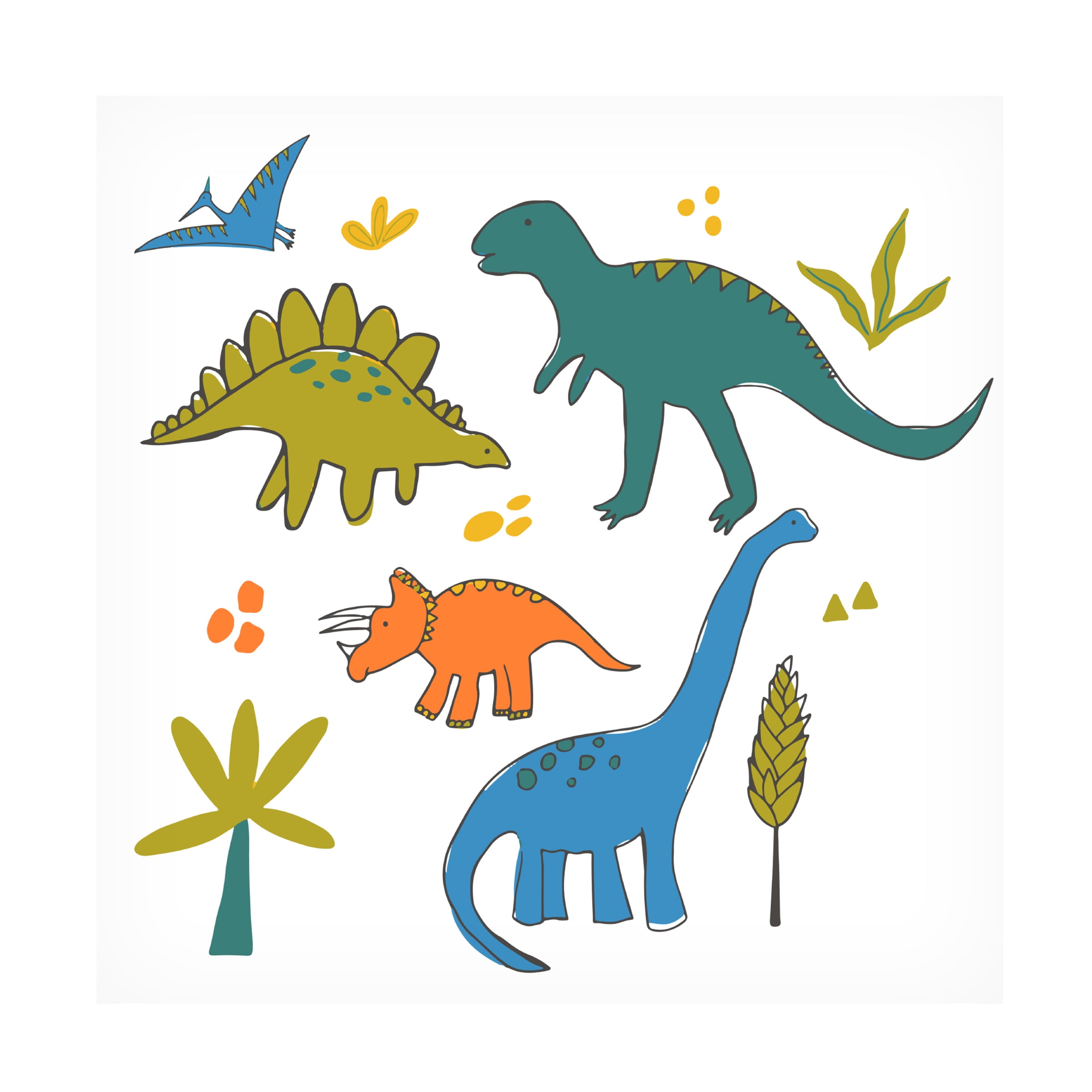 Fiorella Surface Design 'Dino Illustrations 18' Canvas Art