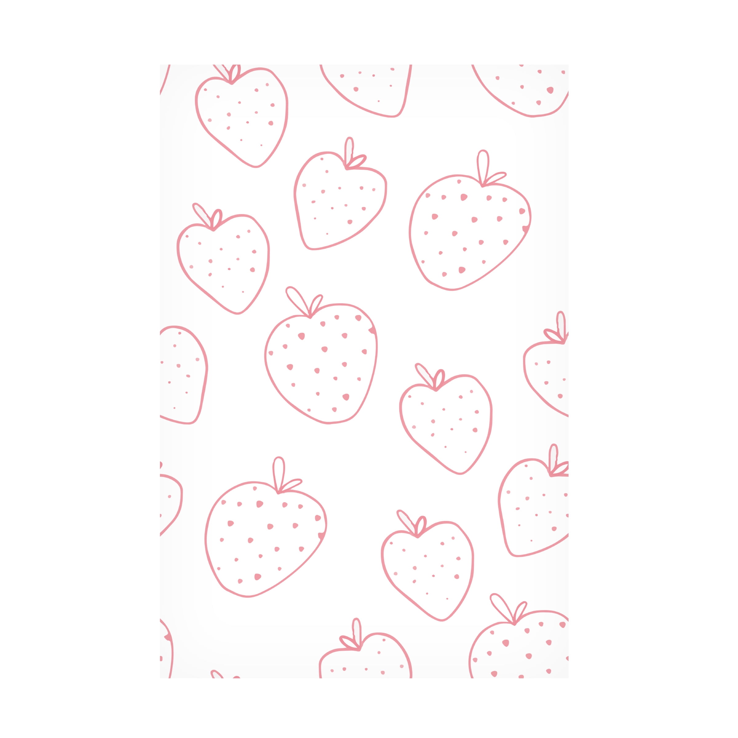 Fiorella Surface Design 'Strawberry Lines' Canvas Art